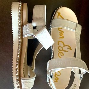 Sam Edelman white sandals